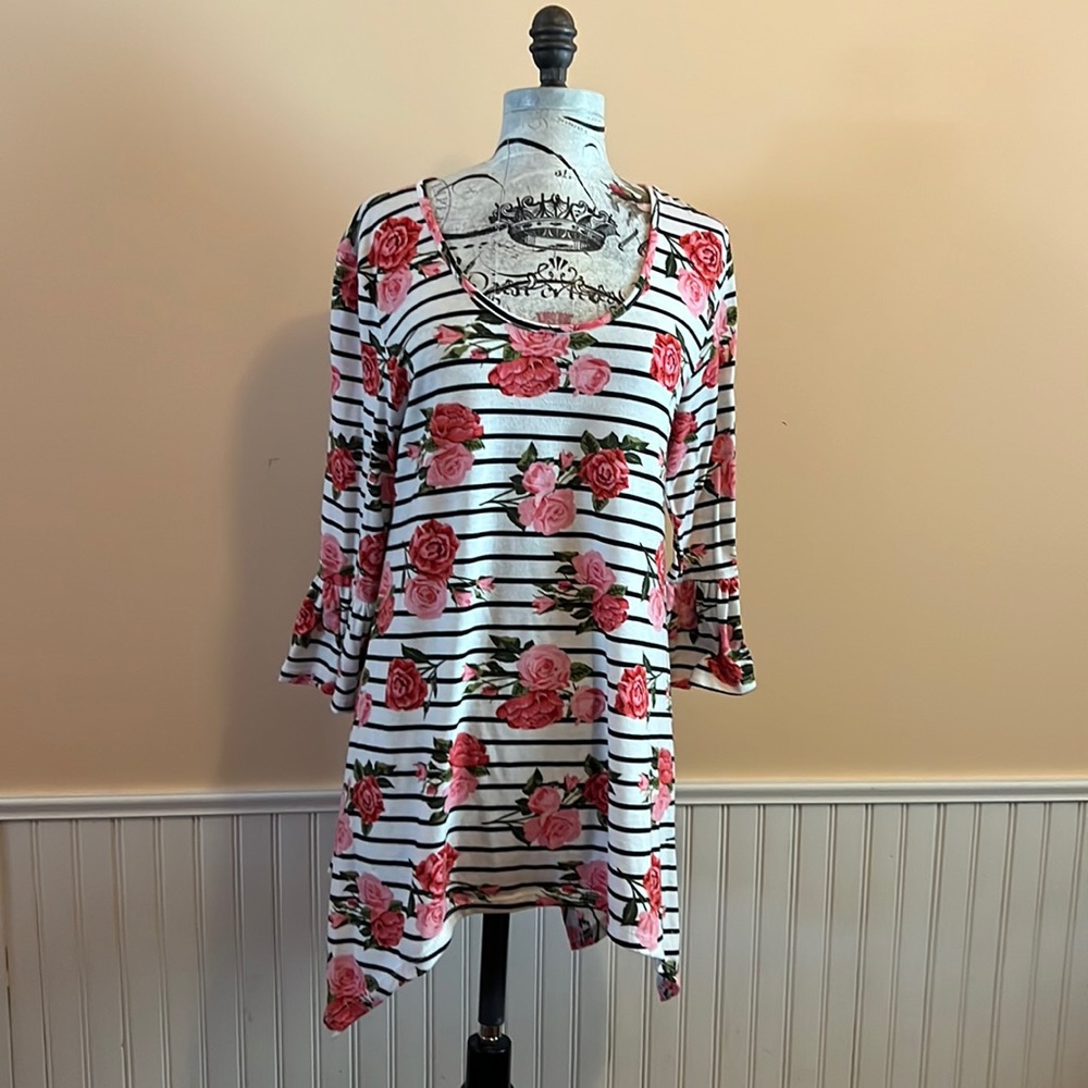 Floral top, XL